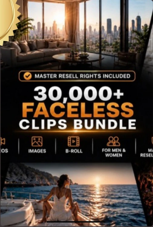 30,000+ Faceless Clips